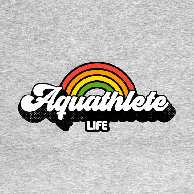 Groovy Rainbow Aquathlete Life by rojakdesigns